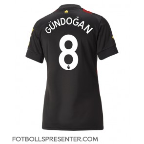 Manchester City Ilkay Gundogan #8 Borta Matchtröja Dam 2022-23 Kortärmad